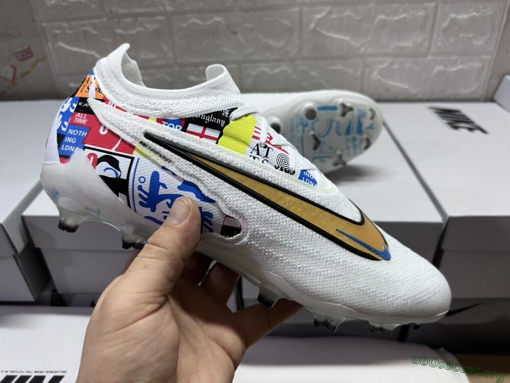 Harry Kane X Nike Phantom GX Elite FG Football Boots - White/Rainbow
