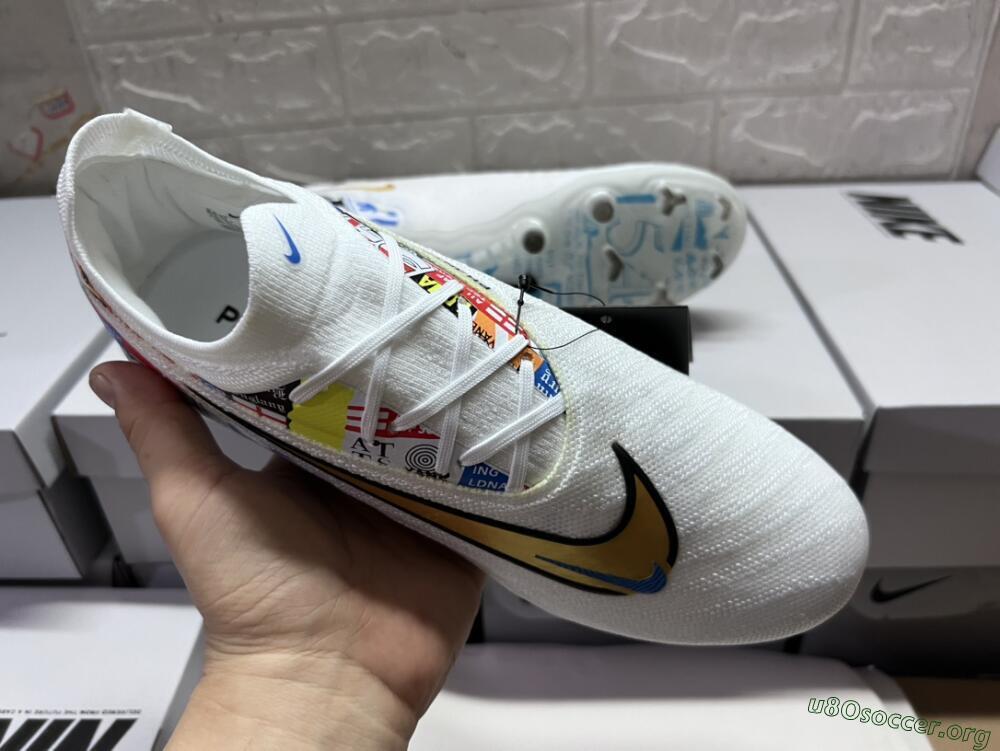 Harry Kane X Nike Phantom GX Elite FG Football Boots - White/Rainbow