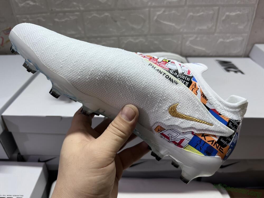Harry Kane X Nike Phantom GX Elite FG Football Boots - White/Rainbow