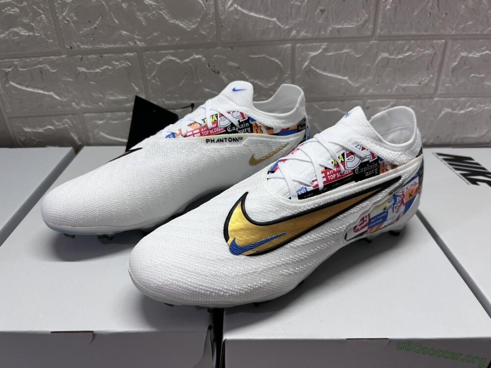 Harry Kane X Nike Phantom GX Elite FG Football Boots - White/Rainbow