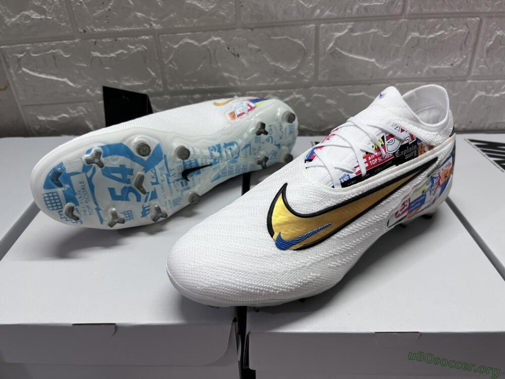 Harry Kane X Nike Phantom GX Elite FG Football Boots - White/Rainbow
