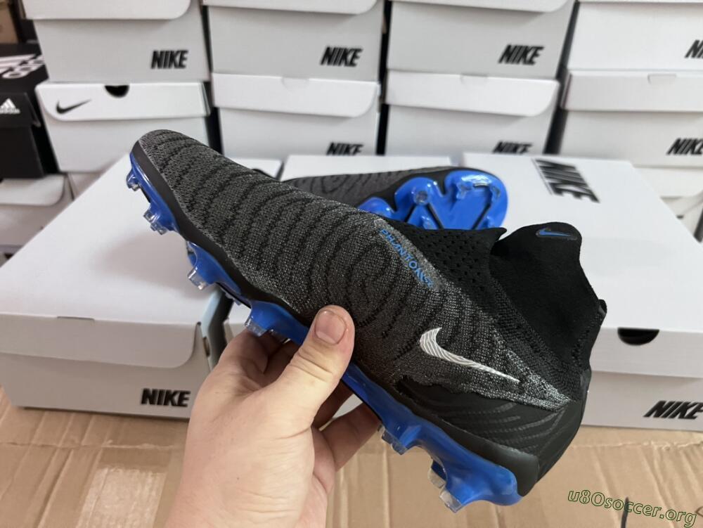 Nike Phantom GX Elite DF Link FG Football Boots - Grey/Black/Blue