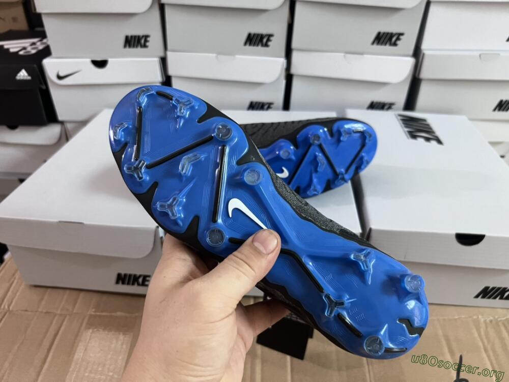 Nike Phantom GX Elite DF Link FG Football Boots - Grey/Black/Blue