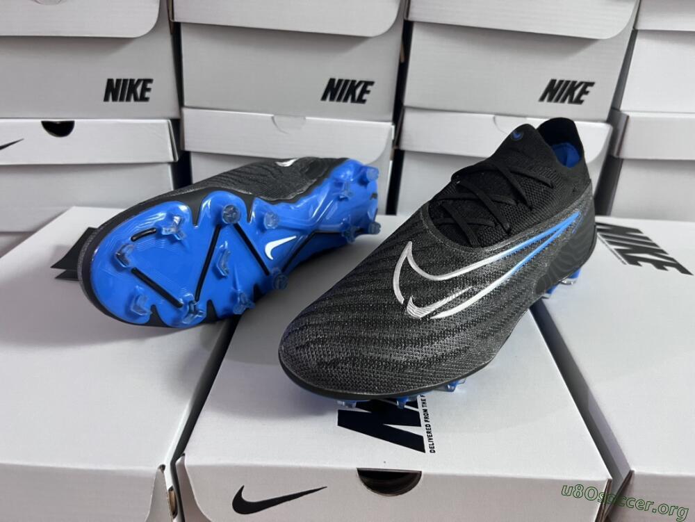 Nike Phantom GX Elite FG Football Boots - Black/Grey/Blue