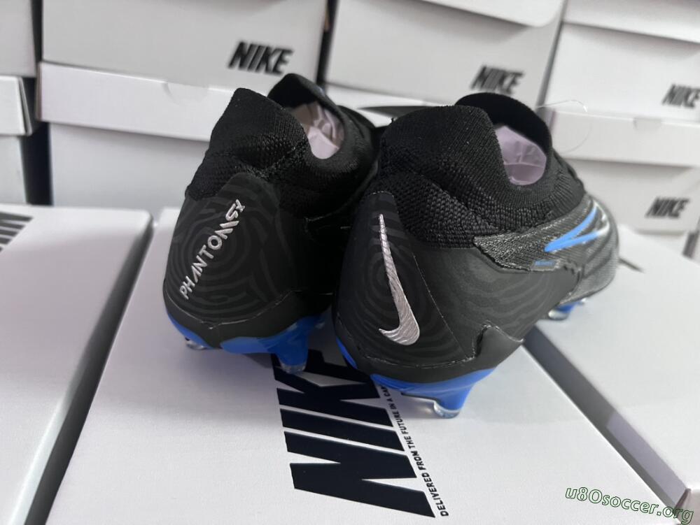 Nike Phantom GX Elite FG Football Boots - Black/Grey/Blue