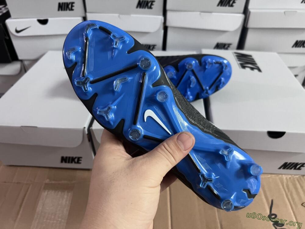 Nike Phantom GX Elite FG Football Boots - Black/Grey/Blue