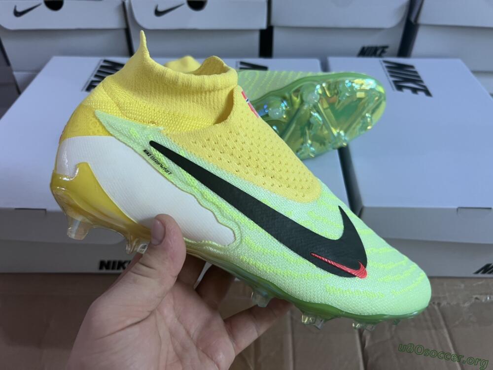 Nike Phantom GX Elite DF FG Football Boots - Yellow/Green/Black/Red