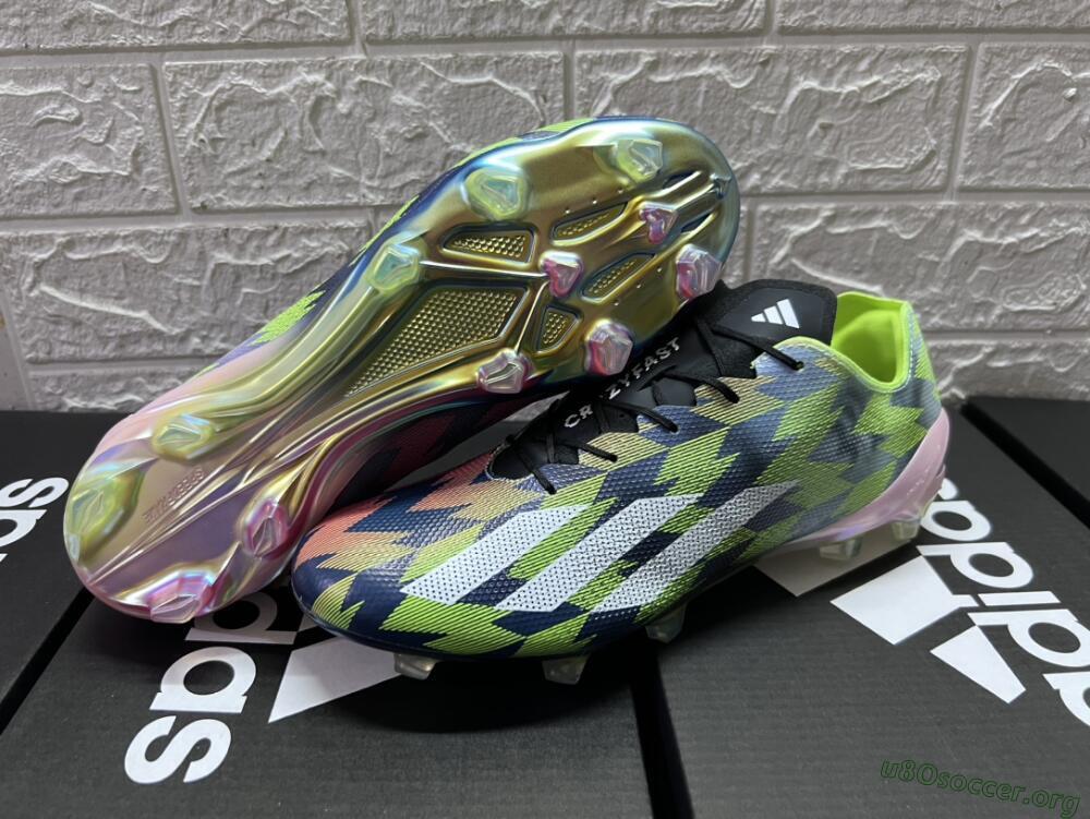Adidas X Crazyfast Limited Edition FG Football Boots - White/Yellow/Orange/Black
