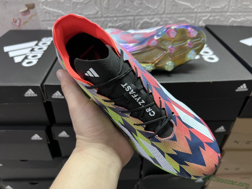 Adidas X Crazyfast Limited Edition FG Football Boots - White/Yellow/Orange/Black