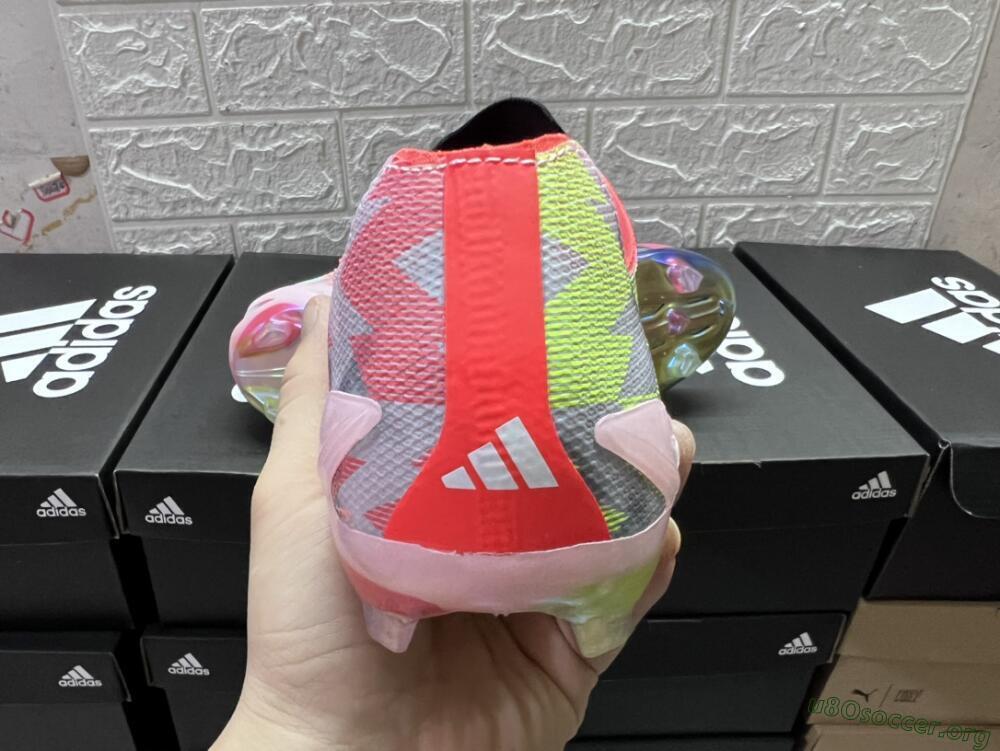Adidas X Crazyfast Limited Edition FG Football Boots - White/Yellow/Orange/Black