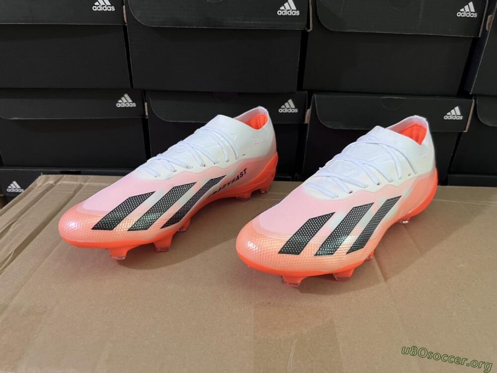 Adidas X Crazyfast.1 FG Football Boots - White/Red/Black
