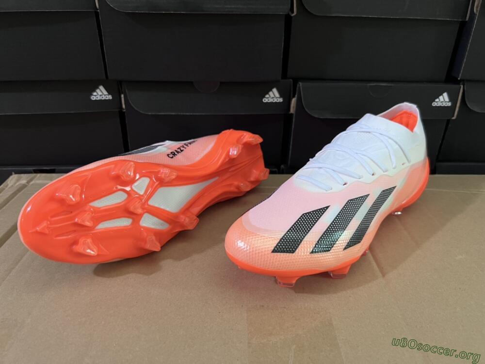 Adidas X Crazyfast.1 FG Football Boots - White/Red/Black