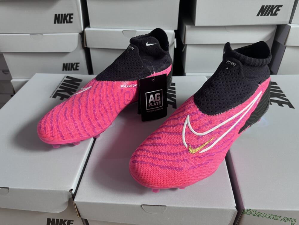 Nike Phantom GX Elite DF AG Football Boots - Pink/White/Black