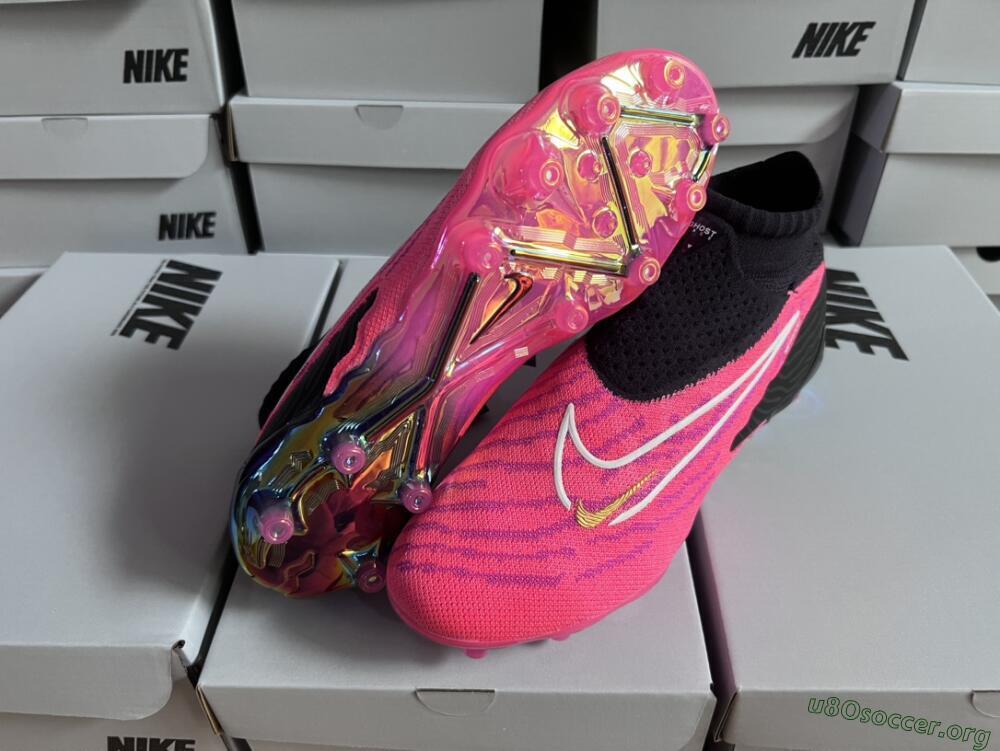 Nike Phantom GX Elite DF AG Football Boots - Pink/White/Black