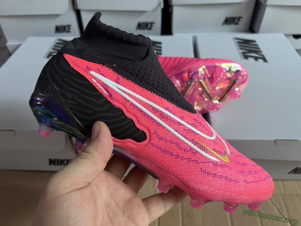 Nike Phantom GX Elite DF AG Football Boots - Pink/White/Black
