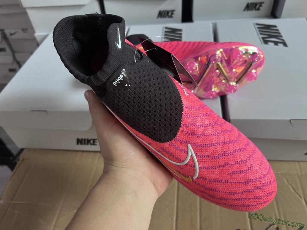 Nike Phantom GX Elite DF AG Football Boots - Pink/White/Black