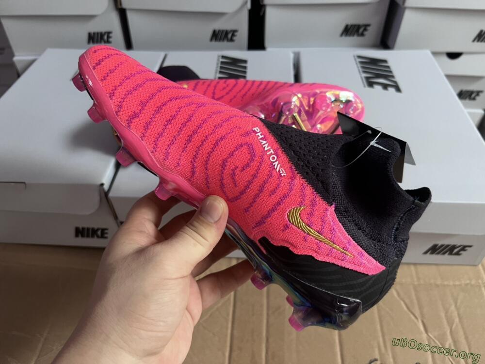 Nike Phantom GX Elite DF AG Football Boots - Pink/White/Black