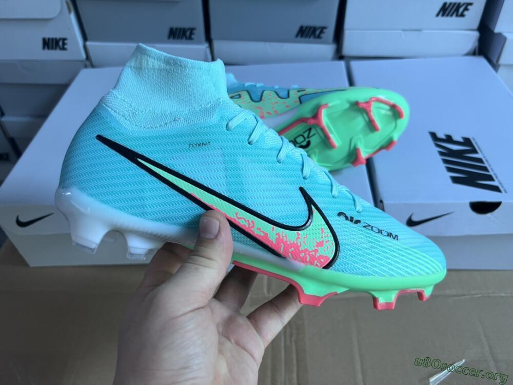 Nike Air Zoom Mercurial Superfly 9 Elite FG Football Boots - Blue/Green/Black