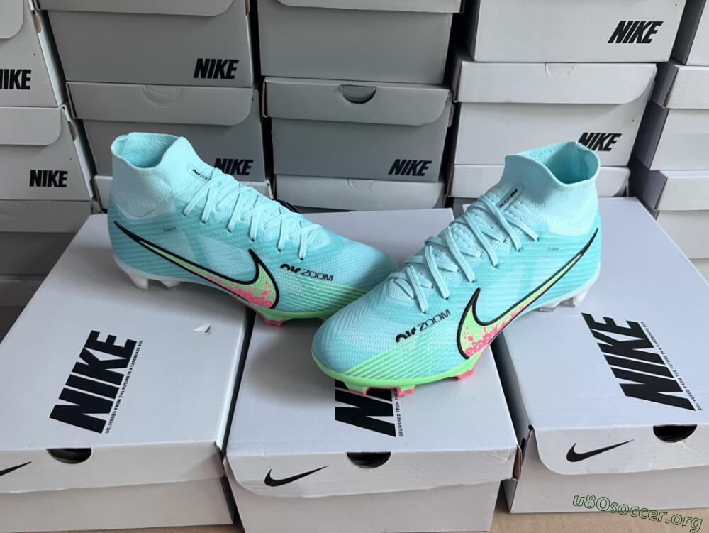 Nike Air Zoom Mercurial Superfly 9 Elite FG Football Boots - Blue/Green/Black