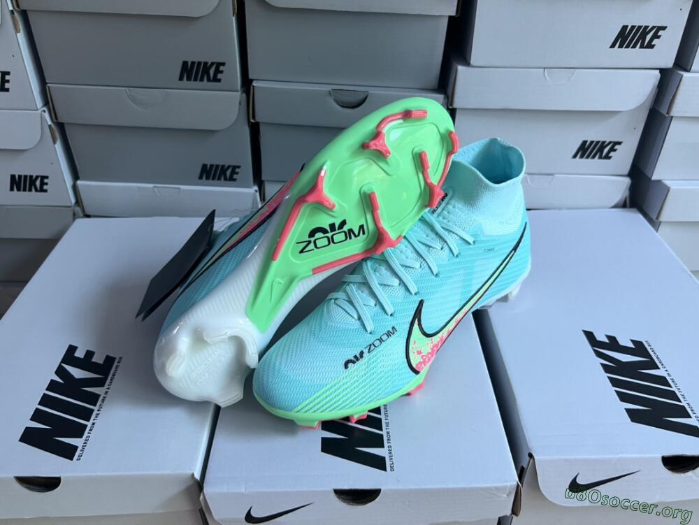 Nike Air Zoom Mercurial Superfly 9 Elite FG Football Boots - Blue/Green/Black
