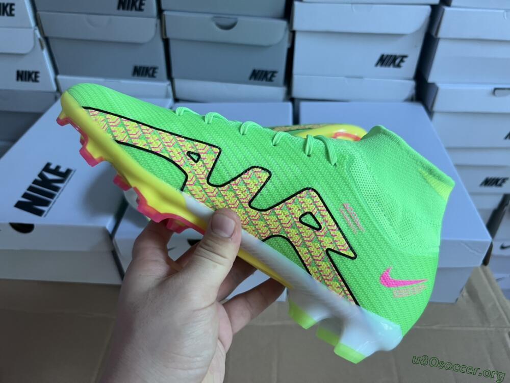 Nike Air Zoom Mercurial Superfly 9 Elite FG Football Boots - Green/Yellow/Black
