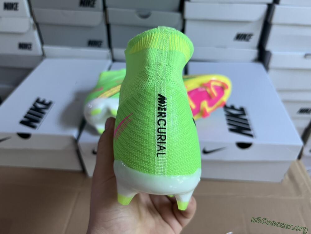 Nike Air Zoom Mercurial Superfly 9 Elite FG Football Boots - Green/Yellow/Black