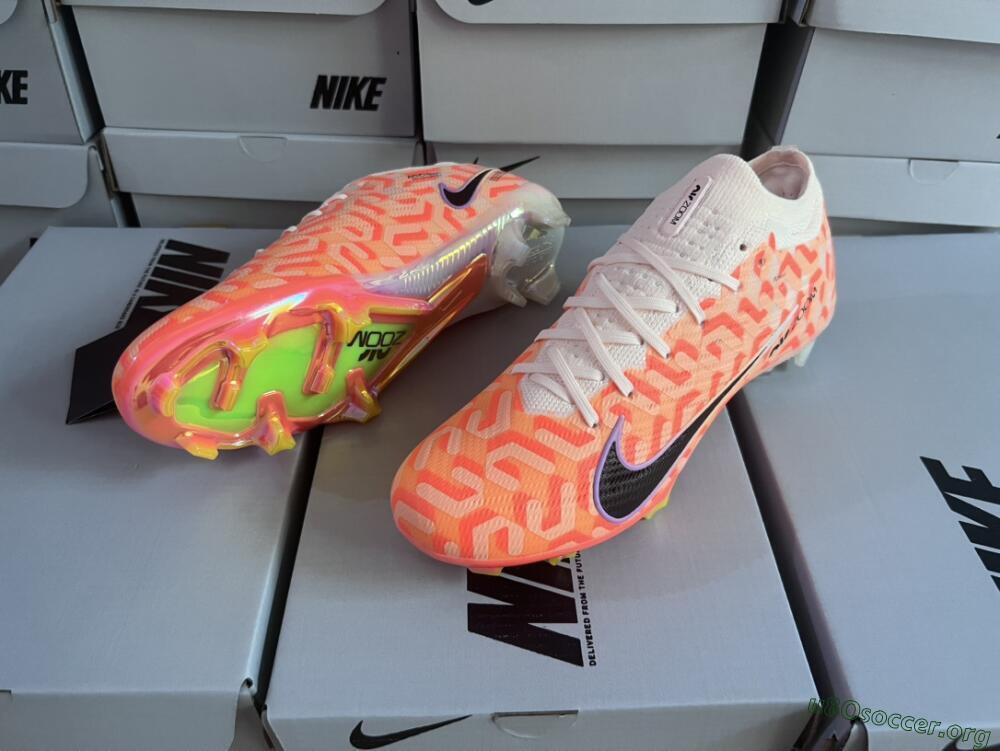Nike Air Zoom Mercurial Vapor 15 Elite FG Football Boots - White/Orange/Black