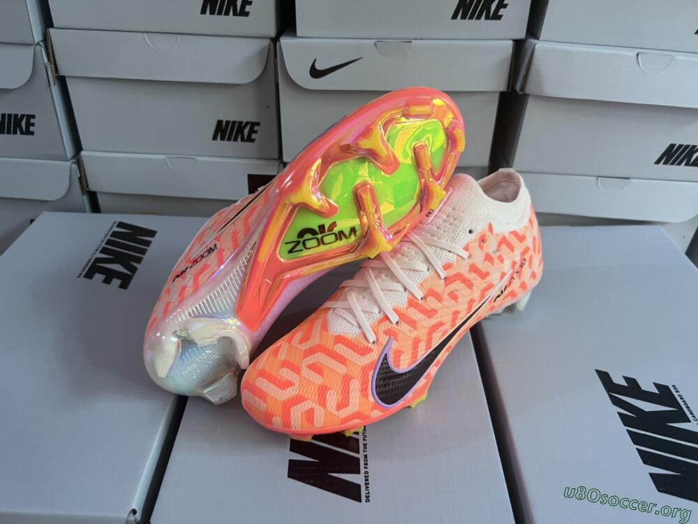 Nike Air Zoom Mercurial Vapor 15 Elite FG Football Boots - White/Orange/Black