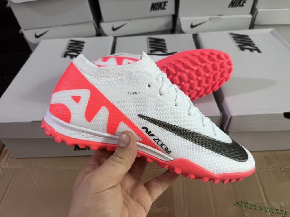 Nike Mercurial Vapor 15 Elite TF Football Shoes - White/Black/Red