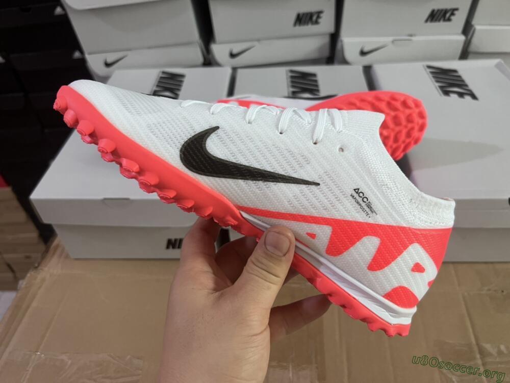 Nike Mercurial Vapor 15 Elite TF Football Shoes - White/Black/Red