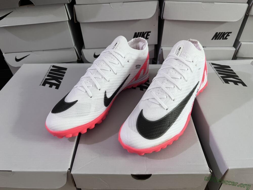Nike Mercurial Vapor 15 Elite TF Football Shoes - White/Black/Red