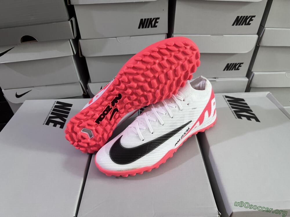 Nike Mercurial Vapor 15 Elite TF Football Shoes - White/Black/Red