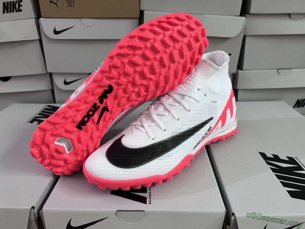 Nike Mercurial Superfly 9 Elite TF Football Shoes - White/Black/Red