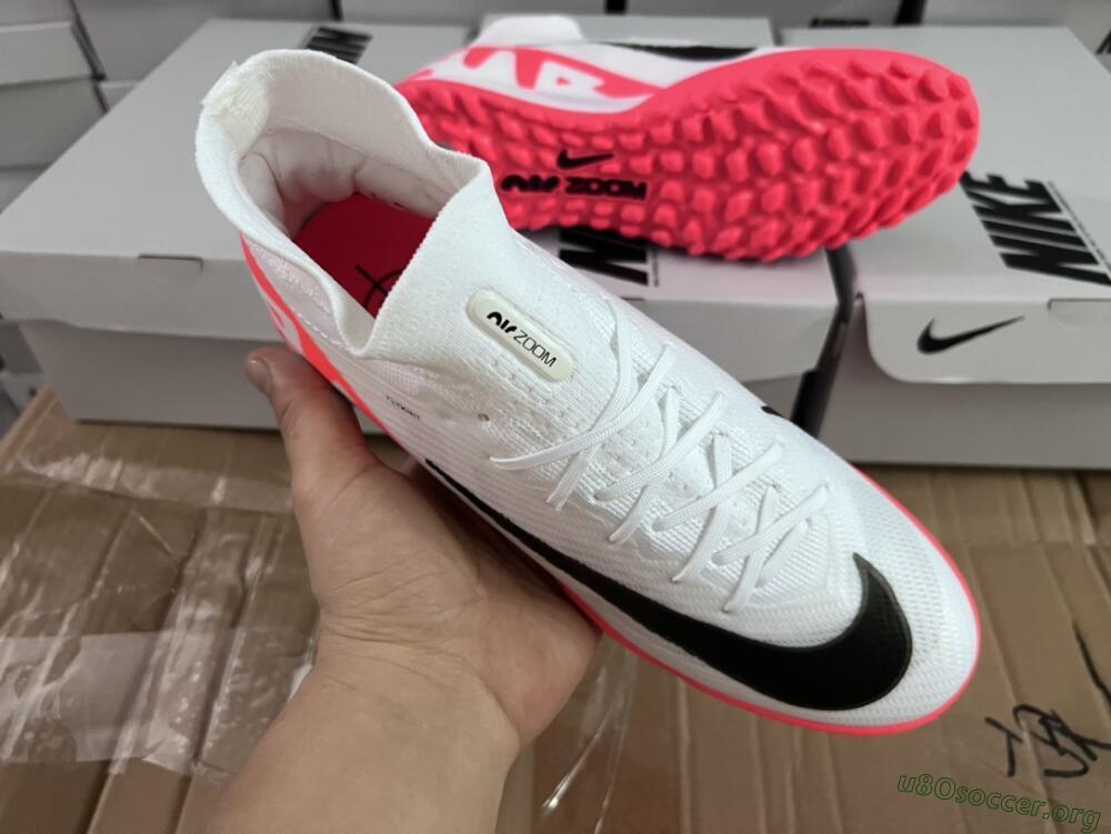 Nike Mercurial Superfly 9 Elite TF Football Shoes - White/Black/Red