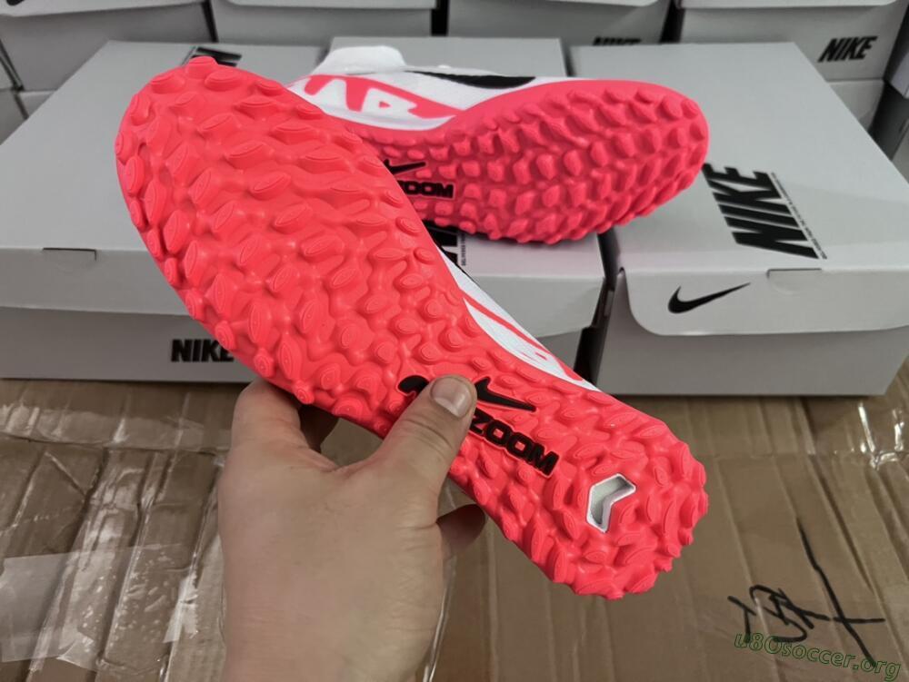 Nike Mercurial Superfly 9 Elite TF Football Shoes - White/Black/Red