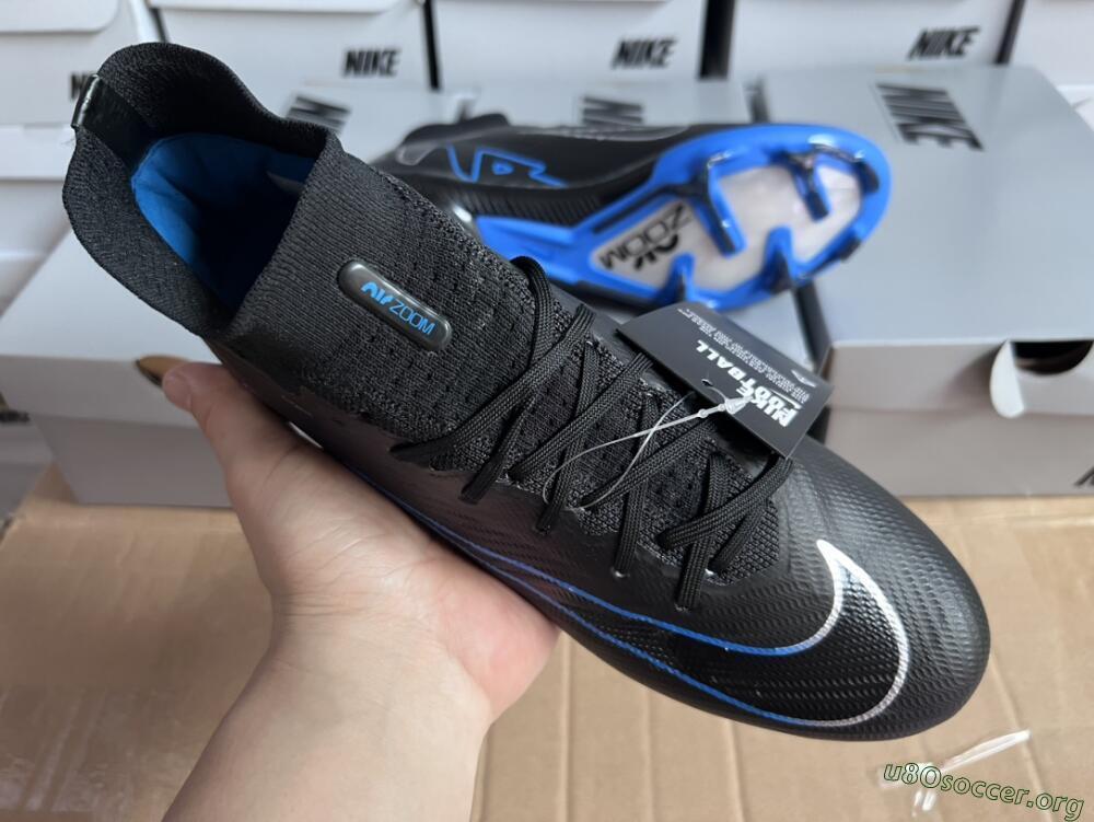 Nike Air Zoom Superfly 9 Elite SE FG Football Boots - Black/Blue/White
