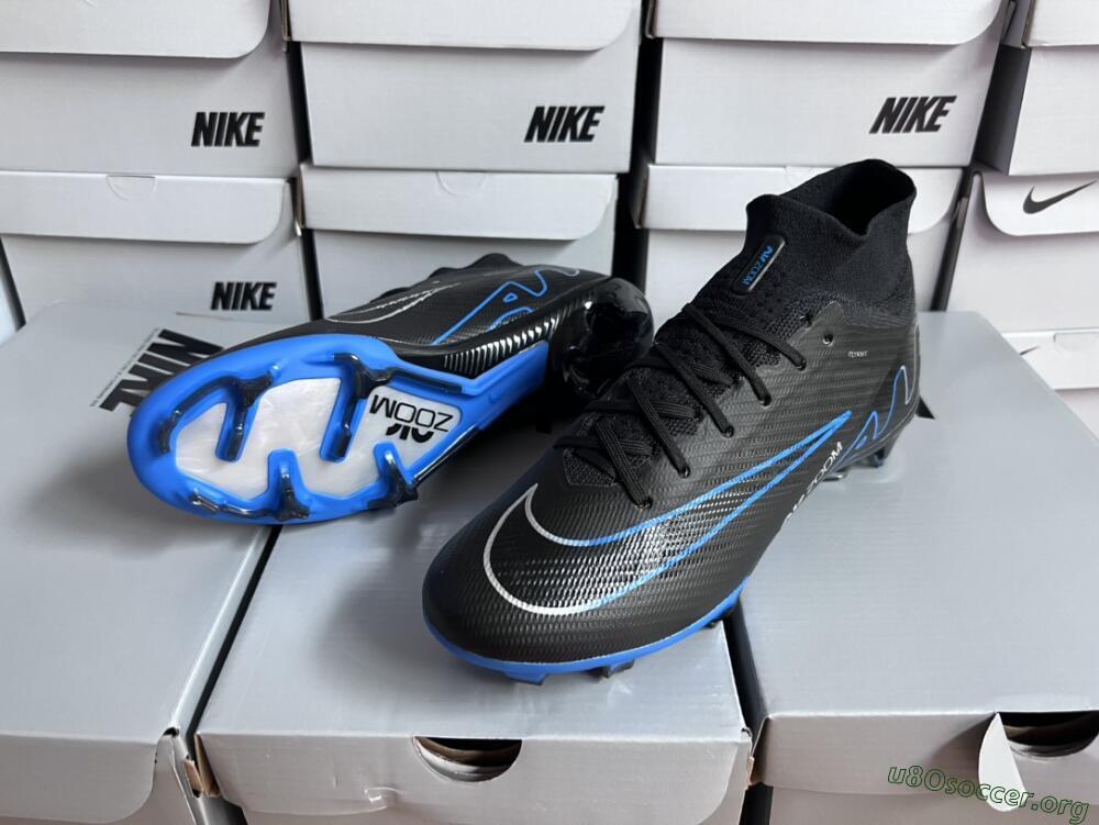 Nike Air Zoom Superfly 9 Elite SE FG Football Boots - Black/Blue/White
