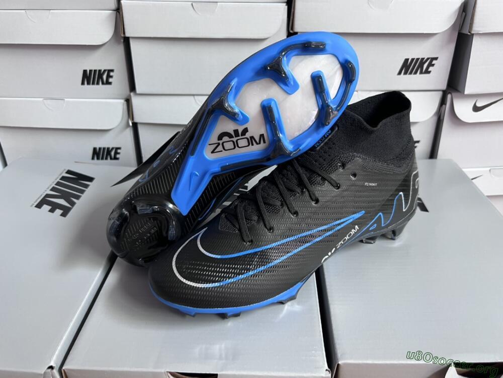 Nike Air Zoom Superfly 9 Elite SE FG Football Boots - Black/Blue/White