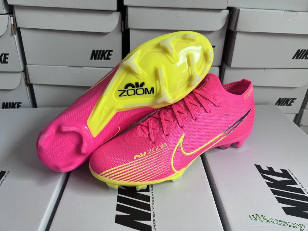 Nike Air Zoom Mercurial Vapor 15 Elite FG Football Boots - Pink/Green