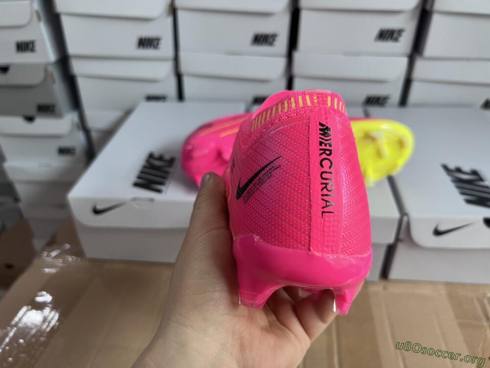 Nike Air Zoom Mercurial Vapor 15 Elite FG Football Boots - Pink/Green