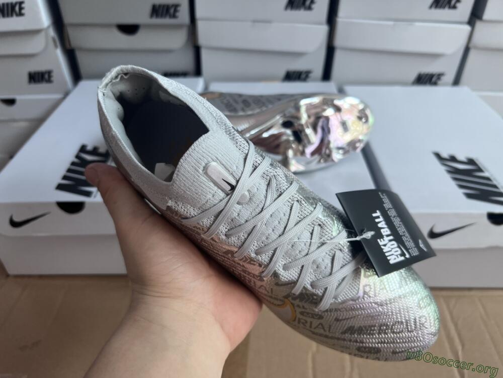 Nike Air Zoom Mercurial Vapor 15 Elite FG Football Boots - Silver/Gold
