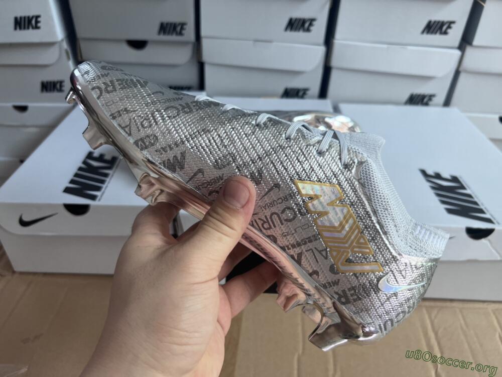 Nike Air Zoom Mercurial Vapor 15 Elite FG Football Boots - Silver/Gold