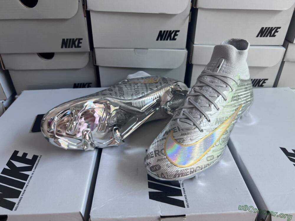 Nike Air Zoom Mercurial Superfly 9 Elite FG Football Boots - Silver/Gold