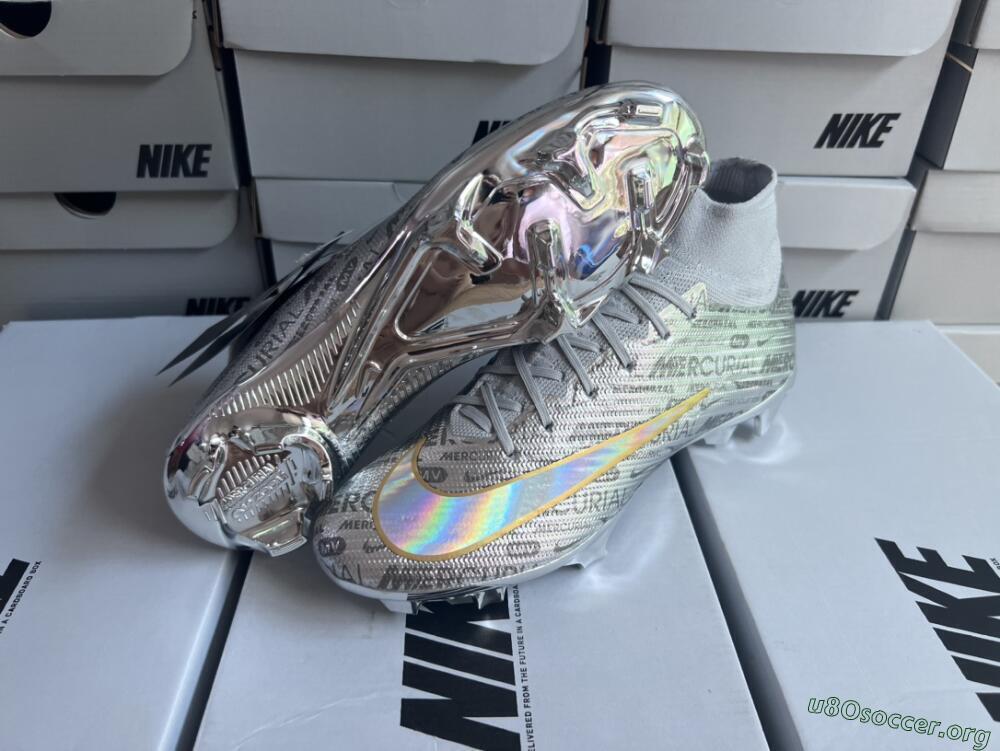 Nike Air Zoom Mercurial Superfly 9 Elite FG Football Boots - Silver/Gold