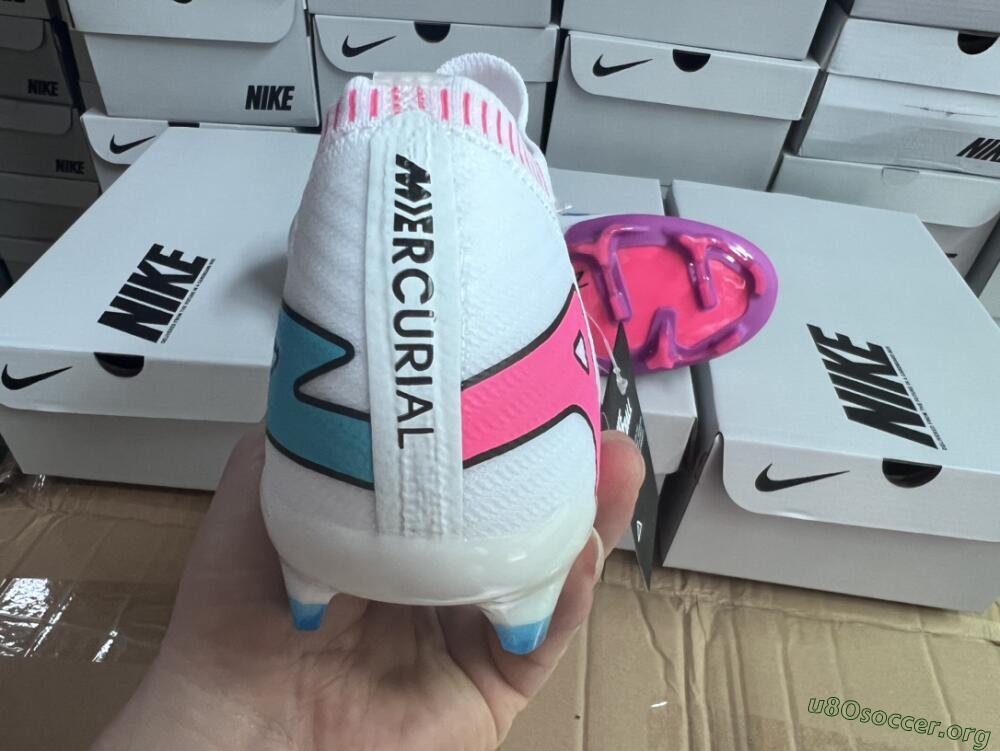 Nike Air Zoom Mercurial Vapor 15 Elite FG Football Boots - White/Pink/Purple