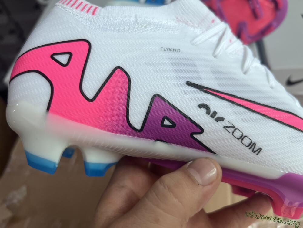 Nike Air Zoom Mercurial Vapor 15 Elite FG Football Boots - White/Pink/Purple