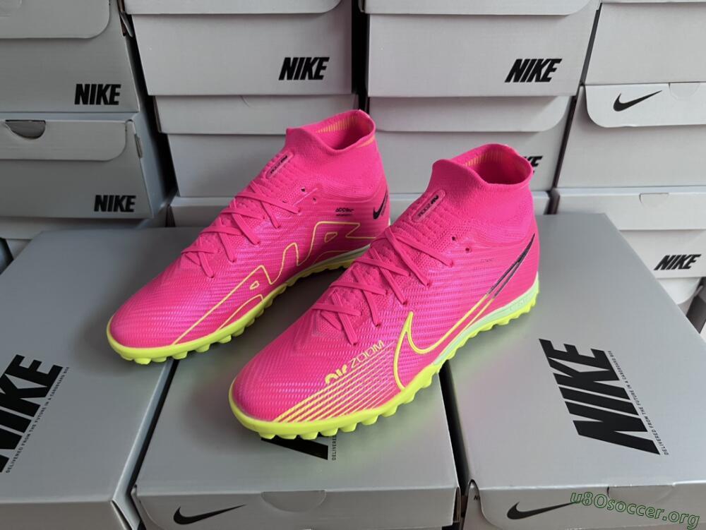 Nike Air Zoom Mercurial Superfly 9 Elite TF Football Shoes - Pink/Green/Black