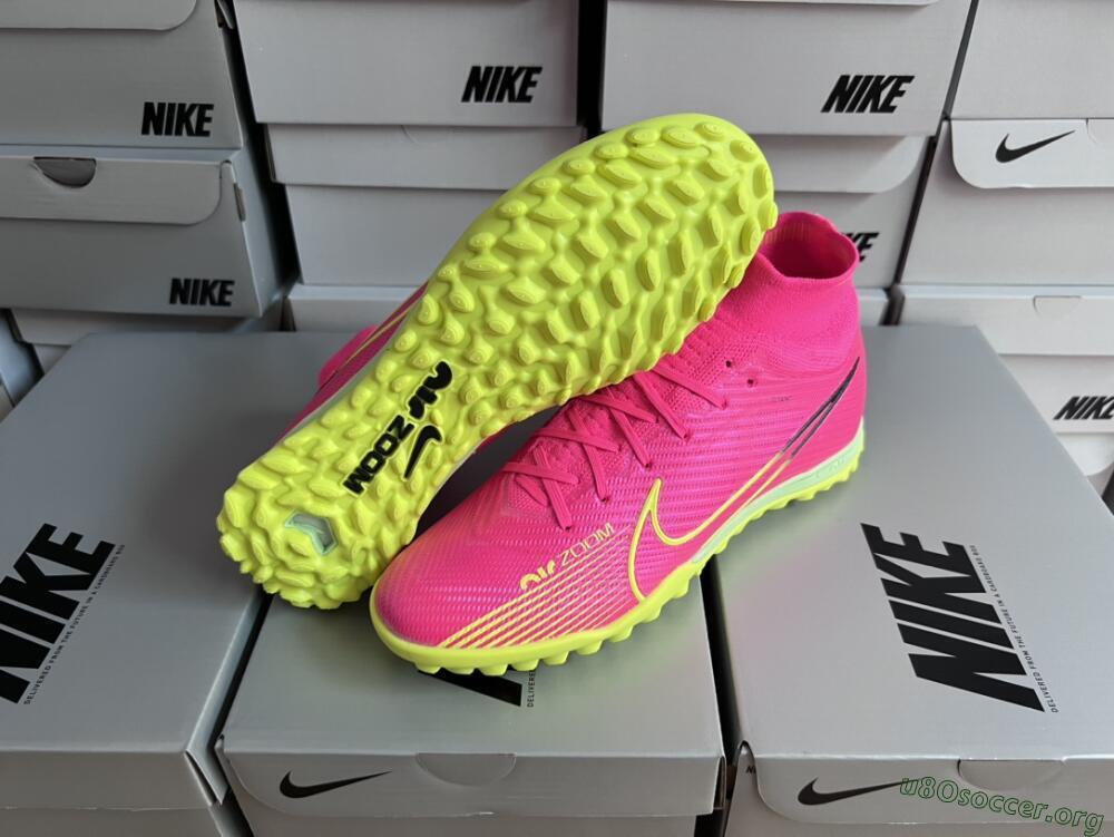 Nike Air Zoom Mercurial Superfly 9 Elite TF Football Shoes - Pink/Green/Black