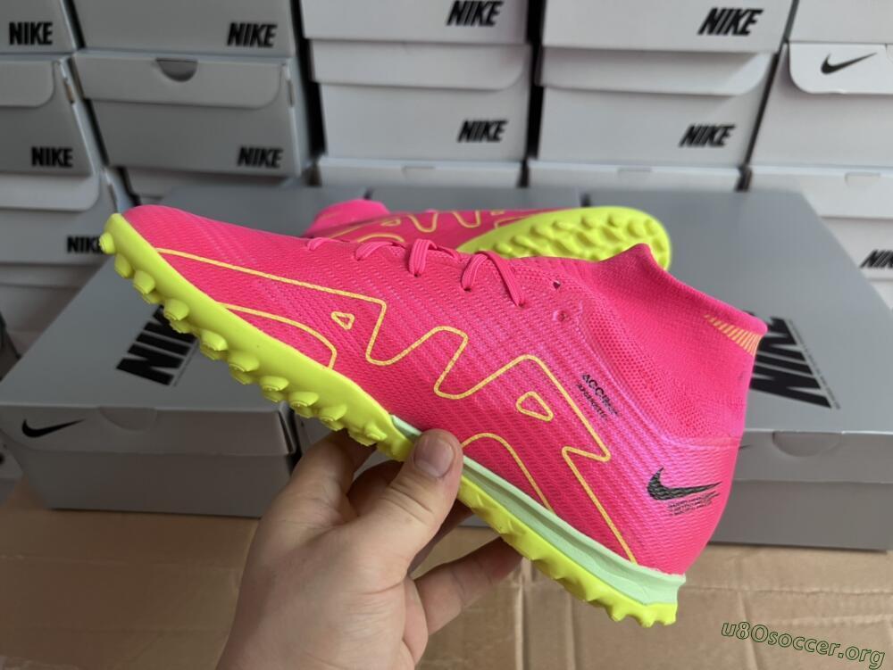 Nike Air Zoom Mercurial Superfly 9 Elite TF Football Shoes - Pink/Green/Black
