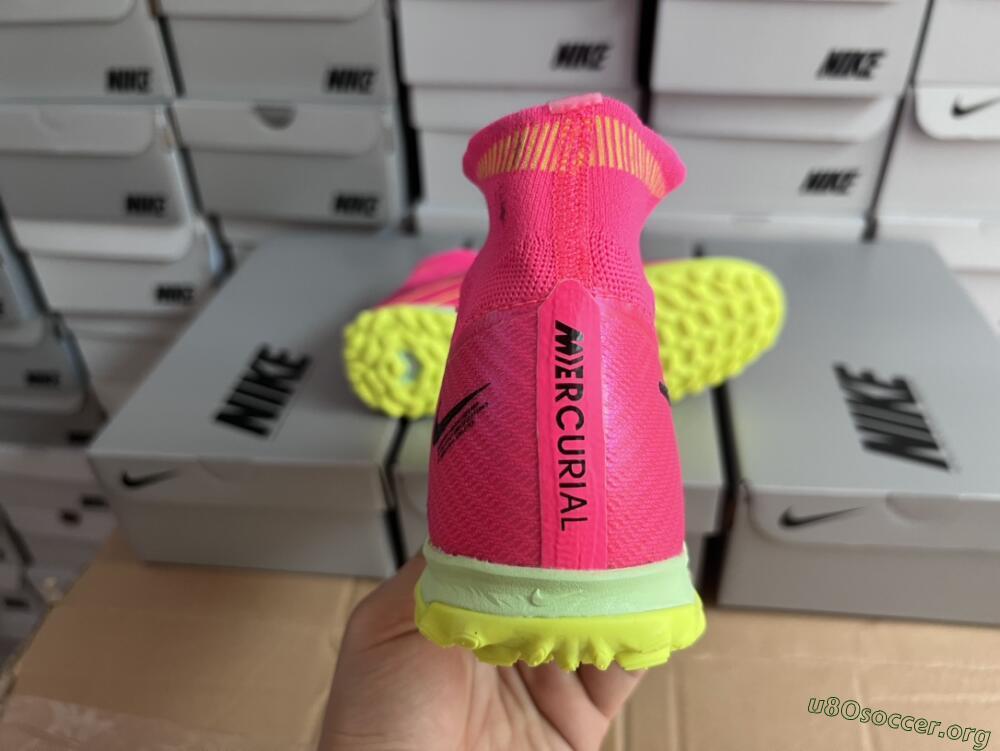 Nike Air Zoom Mercurial Superfly 9 Elite TF Football Shoes - Pink/Green/Black
